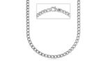 Edelstahlkette Firetti "Schmuck Geschenk Halskette Panzerkette, Geburtstag Weihnachten" Gr. 60, Silber (Silberfarben), Halsketten, Damen, 60, Edelstahl, L: 50 60 B: 4Mm, Panzerkette Edelstahlkette, B:4Mm