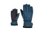 Skihandschuhe ZIENER KASIA GTX, Damen, Gr. 7, blau (dunkelblau), Kunstfaser, Handschuhe