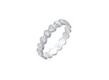 Fingerring Elli "Bandring Muscheln Maritim Beach Look 925 Silber" Gr. 52, Silber, Fingerringe, Damen, 52Mm, Ohne Stein, Silber 925 (Sterlingsilber), 5Mm, Fingerring