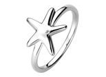 Fingerring Jobo "Seestern" Gr. 52, Silber (Silber 925), Fingerringe, Damen, 52, Silber 925 (Sterlingsilber), Fingerring, 925 Silber Mit Zirkonia
