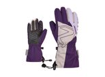 Skihandschuhe ZIENER LAVAL AS(R) AW, Kinder, Gr. 5,5, lila (dunkellila), Kunstfaser, Handschuhe