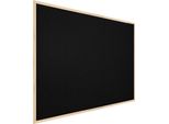 Bacheca In Sughero Nero (Cornice In Legno) 100X80 Cm