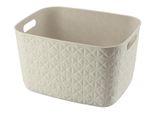 Curver Softex Cesto Portaoggetti Grande 19L Bianco Gesso