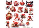 Aufkleber Adesivi Dekor - Scraplove - Rosso Vittoriano 1