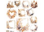 Aufkleber - Scraplove - Boho Floral 4 - Boho Blumig 4