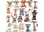 Aufkleber Adesivi Decorativi Scraplove - Cane Stravagante 2