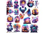 Aufkleber - Scraplove - Set Halloween 4