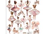 Aufkleber Adesivi Dekor - Scraplove - Balletto 1