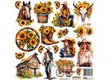 Aufkleber Adesivi Dekor - Scraplove - Girasoli 3