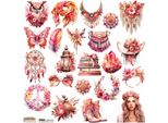 Aufkleber - Scraplove - Boho Hippie