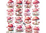 Stickers Scraplove Dekor Adesivi - Funghi Di San Valentino 1 Rospo Con Cuori