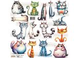 Aufkleber Scraplove Adesivi Dekor - Gatto Stravagante 2