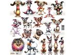 Stickers Adesivi Decorativi Scraplove - Cane Stravagante 1