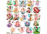 Aufkleber Scraplove Adesivi Dekor - Fata Della Primavera 1