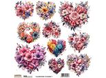 Stickers Scraplove Adesivi Decorativi - Fiori Di San Valentino 1- Cuori Di Fiori