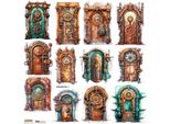 Aufkleber - Scraplove - Steampunk 4 Porte