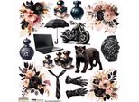 Stickers Adesivi Decorativi Scraplove - Elementi Neri 1
