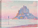 Stampa Su Tela - Paul Signac, Mont Saint-Michel, Sole Al Tramonto - 70X50 Cm