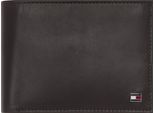 Geldbörse TOMMY HILFIGER ETON CC FLAP AND COIN POCKET, braun, Leder, Basic, Kleinlederwaren, aus weichem Leder