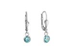 Paar OhrhäNger Vivance "925-Sterling Silber Rhodiniert Zirkonia", Blau (Weiß, Hellblau), Ohrringe, Damen, One-Size, Silber 925 (Sterlingsilber)