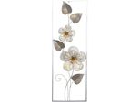 Wanddekoobjekt Wanddekoration, silber, B:31cm H:90cm T:5cm, Metall, HOFMANN LIVING AND MORE, Wanddekoobjekte