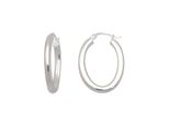 Paar Creolen Firetti "Schmuck Geschenk Silber 925 Ohrschmuck GläNzend", Silber (Silberfarben), Ohrringe, Damen, Silber 925 (Sterlingsilber)