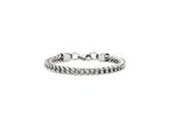 Armband Bruno Banani "Schmuck Geschenk Armkette Panzerkette 6 Mm Breit Silber" Gr. 22,5, Silber (Edelstahlfarben), ArmbäNder, Herren, 22,5, Edelstahl, Armband