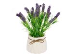 Kunstpflanze I.Ge.A. "Lavendel", Lila (Violett), B:20Cm H:27Cm L:20Cm, Kunststoff, Kunstpflanzen, Kunstpflanze, Im Keramiktopf