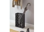 Schirmständer HAKU 22579, schwarz, B:30cm H:48cm T:16cm, Metall, Regenschirmständer, Breite 30 cm