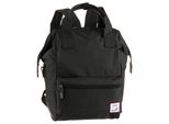Cityrucksack KANGAROOS, Gr. B/H/T: 24cm x 31cm x 20cm, schwarz, Nylon, unifarben, casual, Rucksäcke, Freizeitrucksack Arbeitsrucksack Schulrucksack