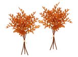 Kunstblume I.Ge.A. "KüNstlicher Eichenlaub-Busch", Orange, B:19Cm H:40Cm L:14Cm, Polyester, Kunstpflanzen, Kunstpflanze SträUßE Bouquet Herbstdeko Blumendeko Herbstliche BläTter