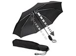 Taschenregenschirm EUROSCHIRM Automatik 32S7, schwarz, schwarz, Bezug: 100% Polyester, uni, Regenschirme