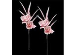 Kunstblume I.Ge.A. "Softschaum-Rose", Rosa, B:13Cm H:62Cm L:10Cm, Obermaterial: 100% Kunststoff, Kunstpflanzen, Rosenzweig