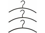 Kleiderbügel, schwarz, B:42cm H:18cm, Metall, HOFMANN LIVING AND MORE, Kleiderbügel