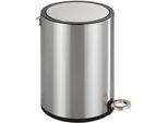 Kosmetikeimer WENKO Monza, schwarz, B:24,5cm H:25,5cm T:18,5cm, Edelstahl, Kunststoff, Mülleimer, Kosmetikeimer, 3 Liter