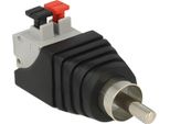 Delock 65566 Adapter Delock Terminalblock 2Pin -> Cinch Stecker Drucktast