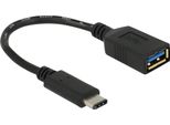 Delock Delock 0,15 M Di Cavo Usb 3.1 Usb 3.2 Gen 2 (3.1 Gen 2) Usb C Usb A Nero