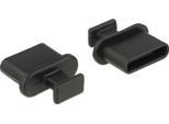 Delock 64013 Staubschutz Usb Typc-Buchse M. Griff Schwarz 10 St.