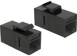 Delock Keystone Modul RJ45 -> RJ45 Cat6 Utp Bu/Bu Schwarz