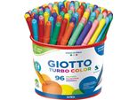 Giotto Turbo Color Pennarelli Punta Fine 0.5-2 Mm Set 96 Pezzi Lavabili