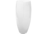 Tischvase FINK AFRICA, weiß, H:40cm Ø:21cm, Glas, Vasen, Vase aus Opalglas, mundgeblasen, Dekovase