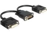 Delock Adapter DMS-59 -> 2X DVI(24+5) St/Bu 0.20M