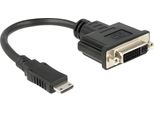 Delock 65564 Delock Hdmi Adapter Mini C -> DVI(24+1) St/Bu Schwarz