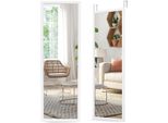 Costway Specchio Da Parete Specchio Da Porta Specchio Appeso Specchio A Figura Intera Con Ganci Di Sospensione Regolabili In Altezza, Specchio Per Camera Da Letto, Soggiorno E Ingresso 107X36,5 Cm