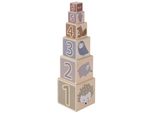 Howa Torre Impilabile "Piccolo Legno"" In Legno Da 1 Anno, Giocattolo A Motore Blocchi Impilabili 6027"