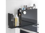 Yamazaki Portaspezie Da Cucina In Metallo Nero 50X36X12Cm Con Cassetto