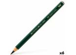 Matita Nera Faber-Castell 9000 Jumbo 8B (6 Pezzi)