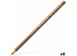 Matite Colorate Faber-Castell Polychromos Brown (6 Pezzi)