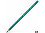 Matite Colorate Faber-Castell Polychromos Verde (6 Pezzi)