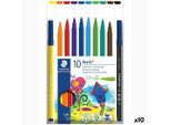 Set Di Pennarelli Staedtler Noris 326 Colorati 10 Pezzi